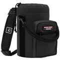 NATURE PIONEOR 26-128 oz Insulated Water Bottle Carrier Holder with Strap - color: Black, size: One Gallon