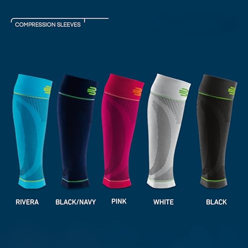 Bauerfeind Sports Compression Lower Leg Calf Sleeves (1 Pair) - Improved Circulation, Airknit Fabric Breathable, Washable - color: Black, size: Large/X-Long