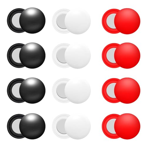 12Pcs Running Bib Clips Marathon Number Buckle Race Bib Securing Running Gear Fixing Fastener Clip Magnets Field Number Holder White Black Red for Runners Field Cycling Triathlon Supplies - color: Black white red