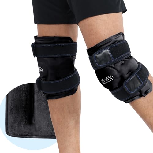 REVIX Reusable Gel Ice Packs for Knee, Cold Compression, 2-Pack, Black - style: Black-2 Packs
