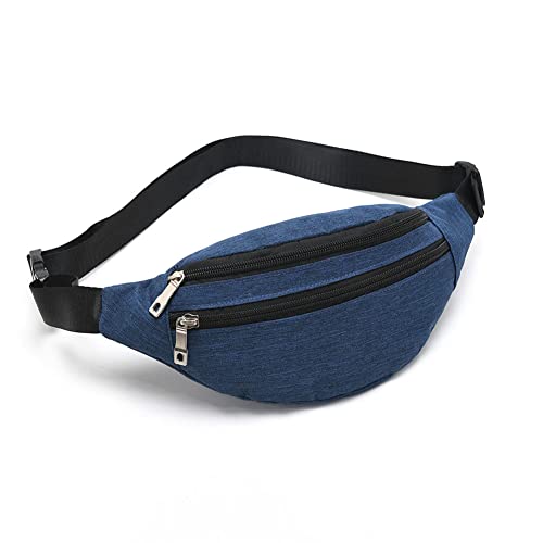 Fanny Packs for Women Men, Fashion Waist Pack Crossbody Bags Belt Bag with Adjustable Strap for Running Hiking Travel. - color: Blue-01