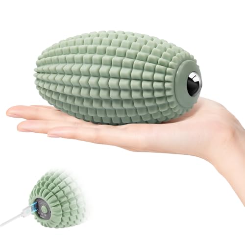 Vibrating Massage Ball with Rolling Head for Plantar Fasciitis - color: Green