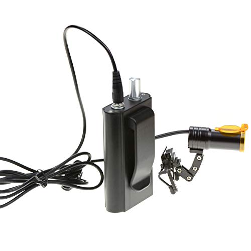 5W Waist Hanging LED HeadLight with Plastic Clip for Magnifier (Black) - color: Black
