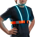 noxgear TracerJr - Child Illuminated and Reflective Safety Vest - Durable, Highly Adjustable - for Biking or Outdoor Play - size: Large