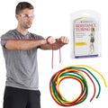 THERABAND Resistance Tubes, Band, Exercise, Set - color: Yellow/Red/Green - Beginner Set