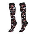 Crazy Fun Compression Socks, Unisex Knee High Support Socks - color: Happy Uteru