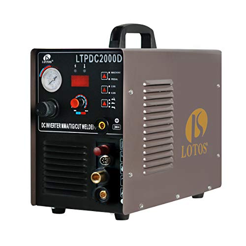 LOTOS LTPDC2000D 3-in-1 50A Plasma Cutter 200A TIG Stick Welder - style: Pilot Arc