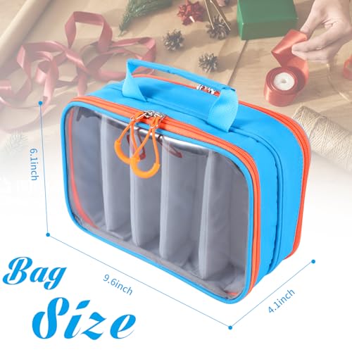 Washi Tape Box Organizer Clear Sticker Storage Box with Adjustable Division