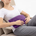Microwavable Heating Pad with Washable Cover, 8 x 18 Microwave Heating Pad for Neck and Shoulders, Moist Heat Bean Bag Warm Compress for Knee, Joints, Wrist, Abdomen (Dark Purple) - color: 8 X 18" Dark Purple - 1 Pack