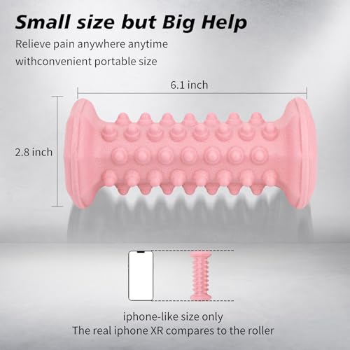 Pink Foot Massager Roller for Plantar Fasciitis, Arch Heel Pain Relief - color: 1-piece Pink