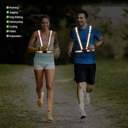 Reflective Vest Running Gear, 2-10Pack High Visible Safety VES - color: 2 x Orange