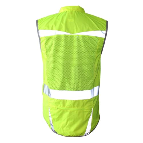 Salzmann Reflective Running Vest | Lightweight, Breathable Hi Vis Vest - size: X-Large