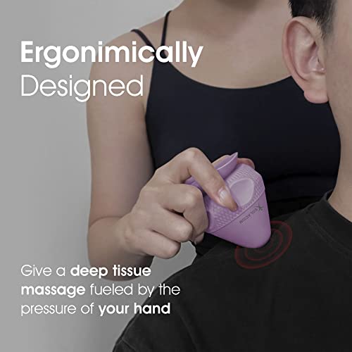 Solacium Mountable Massage Therapy Tool - Multi-Surface Suction Cup Wall Massage Tool for Sore Muscles, Myofascial Release, Stress Relief, Trigger Point and Deep Tissue Massage (Purple) - color: Purple