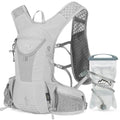 IX INOXTO Hydration Pack Backpack, Lightweight Water Backpack with 2L Hydration Bladder Daypack for Men Women,Running Hydration Vest for Trail Running Hiking Cycling Race Climbing - color: Grey white - 2L