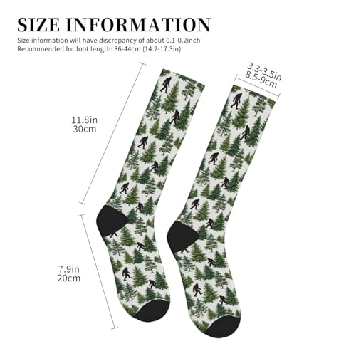 Hen Floral Compression Socks for Women Men - color: Forest Bigfoot