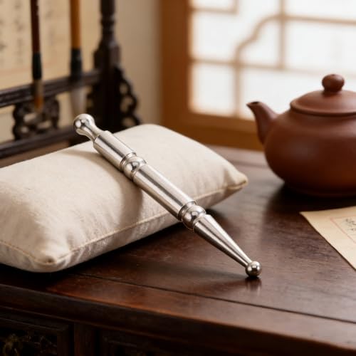 Acupuncture Pen Acupressure Pen for Facial Massage Manual Reflexology Tool Trigger Point Therapy Deep Tissue Massager for Face Neck Back Portable 4.72in