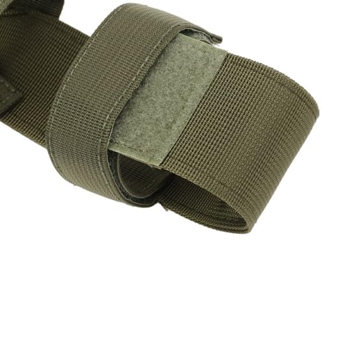 Nylon Water Bottle Holder with Adjustable Strap – Secure Anti-Falling Pouch for Hiking, Camping, Backpack Attachment, No Hands Outdoor Bottle Carrier - color: Green