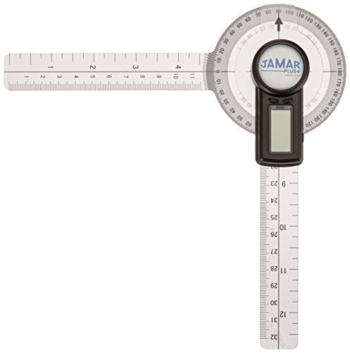 Jamar Plus+ Digital Goniometer, Professional Grade Digital Hand and Finger Range of Motion Tool for Accurate Angle Measuring, 8" - size: 8"