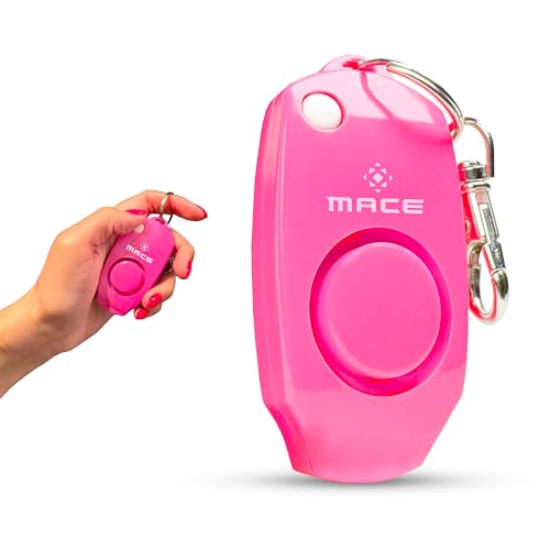 Mace Personal Safety Alarm - Loud 130db Siren, Built in Emergency Whistle, Easy On/Off Push Button Activation, Batteries Included, Personal Alarm for Women & Men - Neon Pink - color: Neon Pink (Alarm Only)