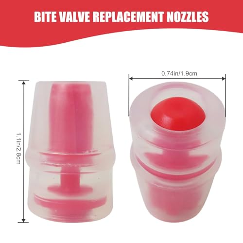 Silicone Bite Valve Replacement Nozzles/Sheath Suitable for Most Brands of Hydration Bladders and Reservoirs, for Osprey/Camelbak/Nathan -6 Pack