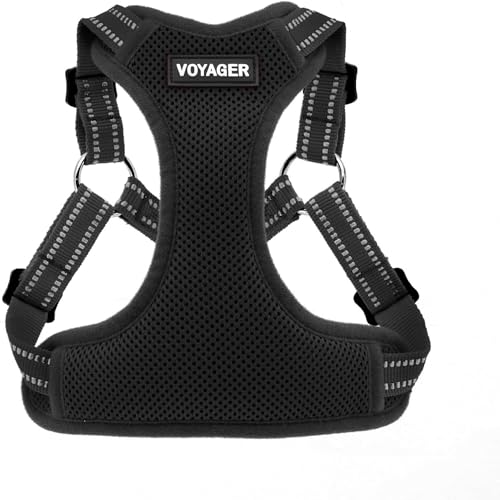 Voyager Step-in Flex Adjustable Dog Harness - Black, Medium - color: Harness (Black), size: M