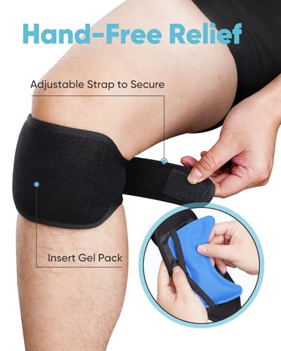 Reusable Ice Pack Wrap Kit for Knee, Long Lasting Cold Packs