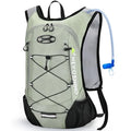 Lightweight Hydration Backpack, Running Backpack with 2L Water Bladder - color: Light Grass Green