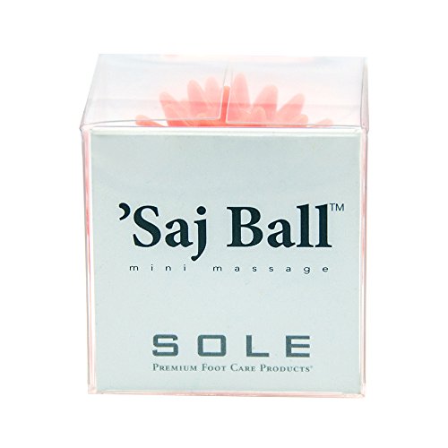 SOLE Premium Foot Care Products Saj Ball - Stocking Stuffer, Spiky Hand & Foot Mini Massager for Focus, Travel, Instant Relaxation - Gift Box, Orange - color: Orange
