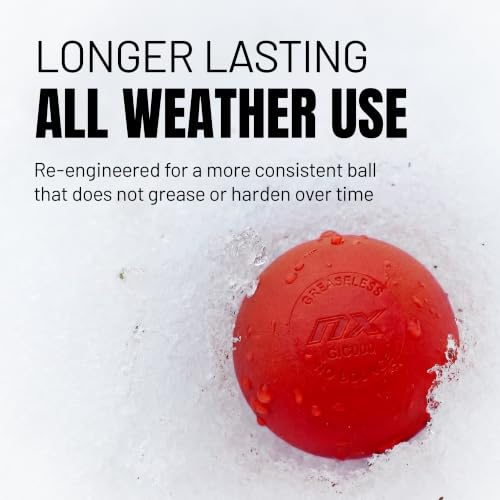 Pearl NX Greaseless Lacrosse Balls by Guardian Innovations - Long Lasting, No-Bounce Balls Perfect for Indoor Play and Practice - size: 10 Pack