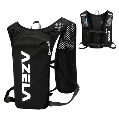 TRIWONDER Hydration Vest Running Backpack for Men & Women, Water Pack for Hiking, Camping, Climbing & Cycling, Lightweight Daypack - color: 04 Black - Vest Only