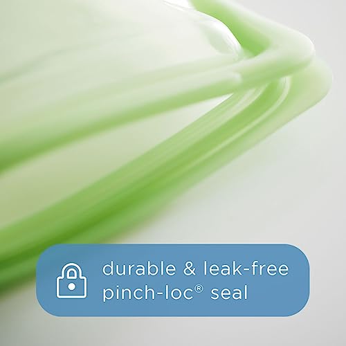 Stasher Silicone Reusable Storage Bag, Stand-Up Mega Bag, Reusable Freezer Bags,Microwave,Dishwasher,Oven Safe,Sous Vide,Premium Lunch Container,Eco Friendly,Food Storage Bags,104 oz,Clear (Pack of 2) - size: Mega (Pack of 2)
