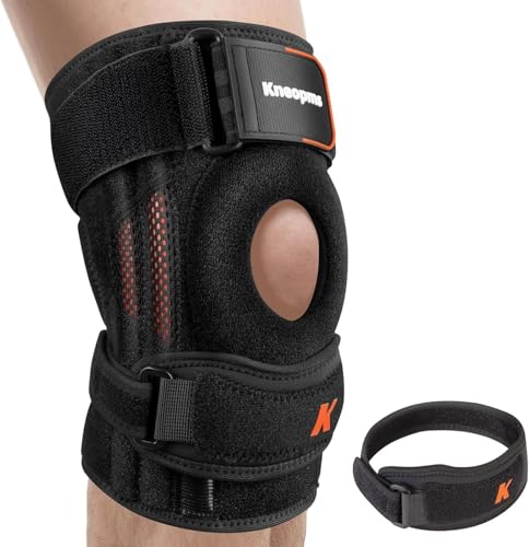 2-in-1 Knee Brace with Patella Strap for Running, Sports & Recovery