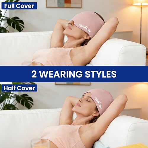 Migraine Relief Cap, Reusable Cold Compress Headband,1pcs - color: Pink