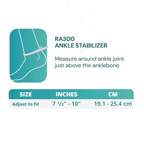 OPPO RA300 Adjustable Ankle Stabilizer Brace with X-Straps, Black, Pack of 1