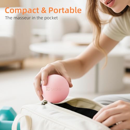 Massage Lacrosse Ball for Myofascial Release, Trigger Point Therapy - color: Pink