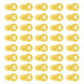 PATIKIL Running Bib Race Clips, 40 Pcs Race Fastener Race Number Buckle Fixing System Marathon Number Buckles Fasteners Holders for Runners Field, Yellow - color: Yellow