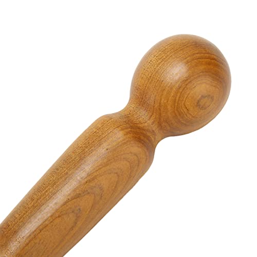 Dioche Reflexology Foot Massage Wooden Stick, Wood Health Treatment Traditional Tool Manual Massager for Travel
