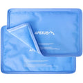 APEXUP Gel Ice Packs for Injuries Reusable, Flexible Double Sided Cold Packs for Injuries, Ice Pack for Knee, Shoulder, Back, Hip, Leg, Arm (Blue, 8"x5.5", 2PK) - size: S-2PK (8"x5.5"), style: Blue