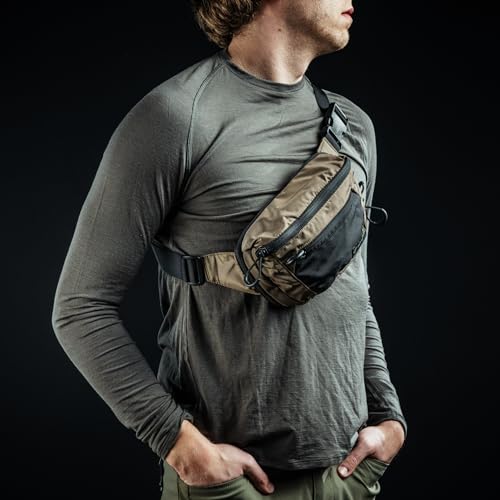 Eberlestock Bando Bag - Tactical Men's Fanny Pack w/Adjustable Waist Belt - color: Gray, size: Standard