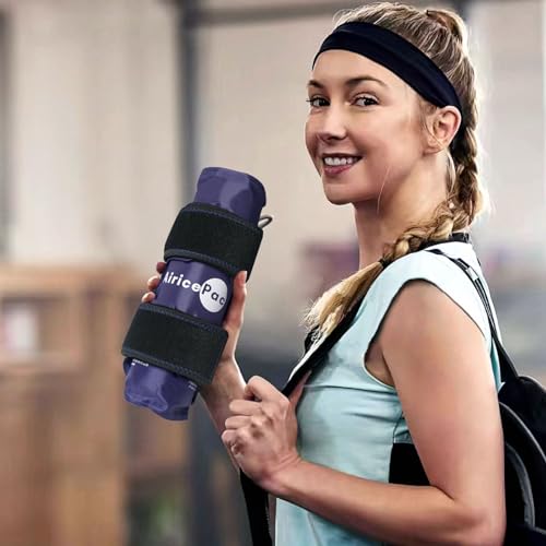 AiricePac XXL Ice Pack Wrap Around Knee After Surgery, Reusable Gel Large Ice Pack for Injuries, Pain Relief, Swelling, Sports Injuries, 1 Pack Blue - style: XXL 1 PACK