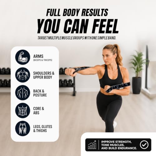 11-Loop Fabric Stretching Resistance Band - color: Black Kit (2 Bands) 15-45 Lbs