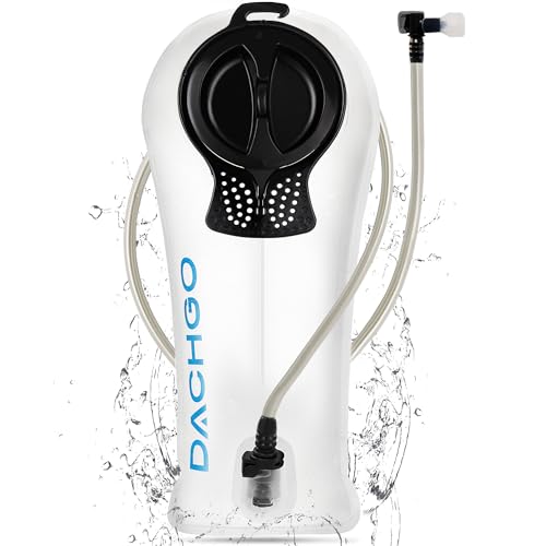 Hydration Bladder, 1.5L 2L 3L Water Bladder for Hiking Backpack, BPA-Free & Taste-Free Hydration Water Reservoir, Camping Cycling Running - color: Clear White, size: 2L