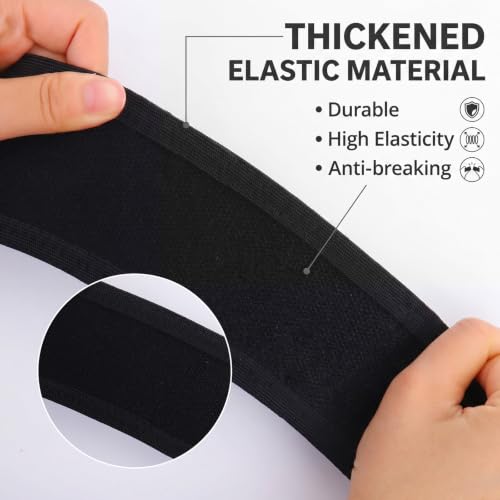 Leg Lifter Strap with Dual Handles, Adjustable Thick Elastic Leg Lifter for Knee Recovery, Post Knee Surgery Must Haves, Knee Exercise Equipment, Hip Kit Aids for Knee Replacement Recovery, Portable Leg Stretching Strap for Home Fitness & Mobility Trainin