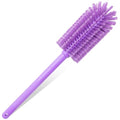 SPARTA Large Water Bottle Brush Ideal for Wide-Mouth Jars, Bottles and Tumblers, Dishwashing Tool with Handle for Home and Commercial Kitchens, Plastic, 16 Inches, Purple (Pack of 4) - color: Purple