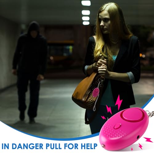 Kanayu 76 Pcs Personal Alarm Bulk 130DB Safe Sound Emergency Safety Self Defense Security Alert Keychain with Led Light Personal Protection Alarm for Women Girls Kids Elderly (Mixed Colors) - color: mixed colors