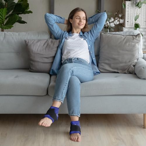 NEWGO Ankle Ice Wrap – Reusable Cold Pack for Swelling, 2 Pack - color: Blue-2pack