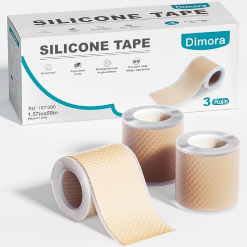 Dimora Silicone Tape 3 Rolls, 1.6 x 59 Inch Each - color: Beige-Silicone Tape 3 Rolls