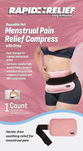 Microwavable Heating Pad for Period Cramps, Portable Menstrual Pain Relief
