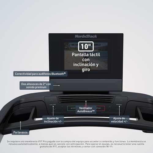 NordicTrack T Series Treadmills for Home | T5, T6.5s, T7, T10, T16 - size: T10" Console