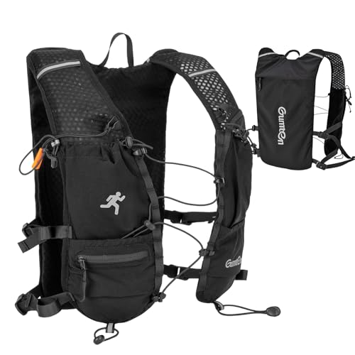 Running Vest with Adjustable Chest Straps for Women Men Hydration Vest for Marathon Jogging Hiking Cycling - size: Black, style: Only Running Vest